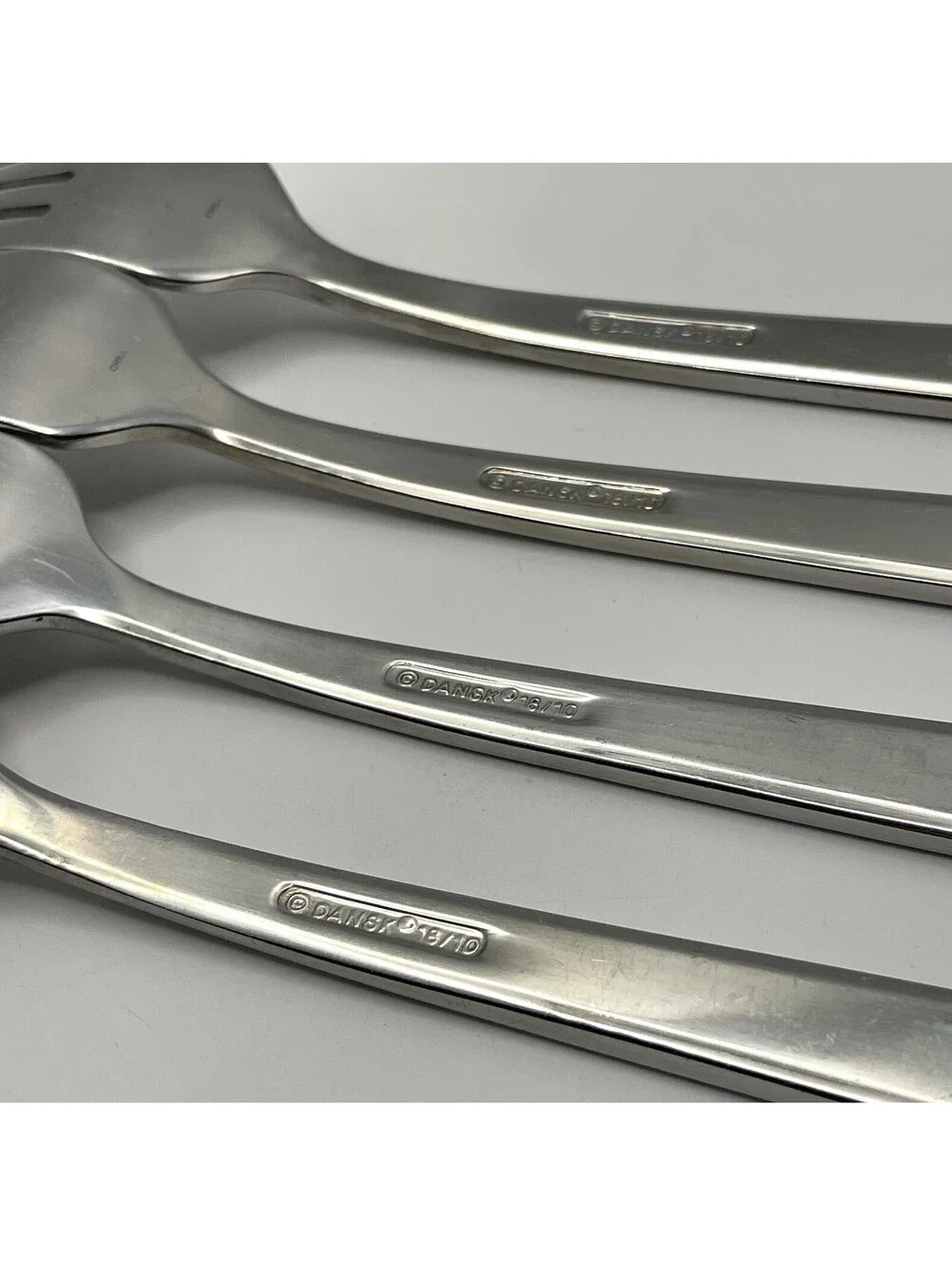(4) Dansk MERIDIAN Stainless 18/10 China Dinner Fork Lot ~ 8 3/8”